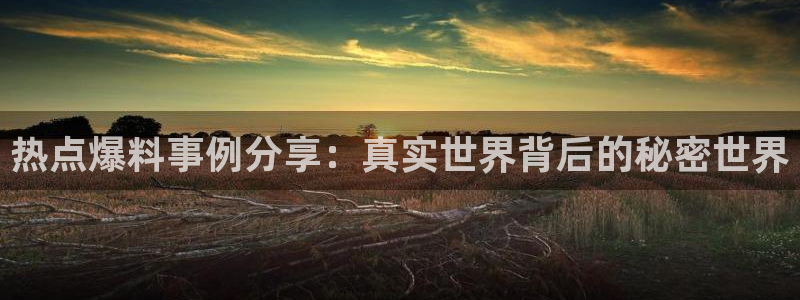 “武大靖黑料：热点爆料事例分享：真实世界背